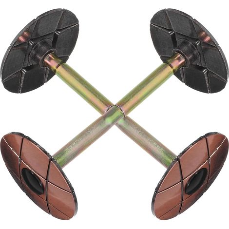 de 2 cache poussière de porte en acier inoxydable marron (1/5)