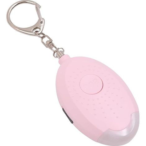 Alarme personnelle sécurisée pour femmes 130 dB avec porte-clés lampe torche LED, petite alarme de sécurité rechargeable pour filles, enfants et étudiantes (rose) (1/4)
