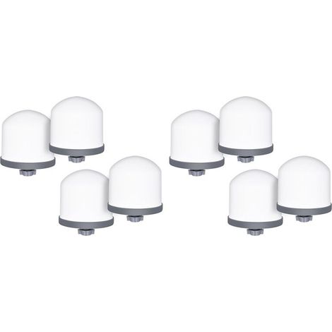 Lot de 8 Filtres à Eau de Rechange en Dôme en Céramique de 0,2 à 0,5 pour Système de Purification D'Eau Portable de Comptoir (1/4)