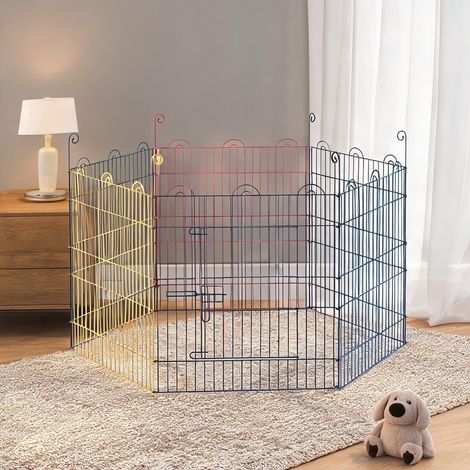 Barrière pour chien bunt en métal 120 x 120 x 60 cm (1/5)