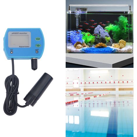 pH-mètre 2 en 1 Numérique avec Écran LCD, Testeur de pH et EC, Résolution 0,01 pH, Précision ±0,1 pH, pour Eau Potable, Piscine, Aquarium, Hydroponie (1/5)