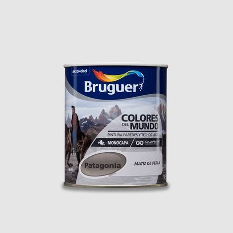 Bruguer Colores del Mundo Pintura para paredes monocapa Patagonia Matiz de Perla 750 ml