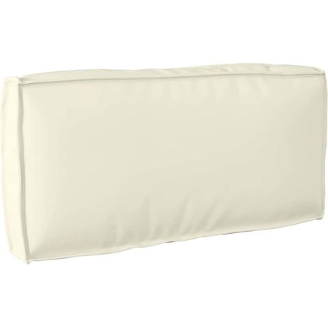 vidaXL Cojín de palé para respaldo Crema 80 x 40 x 12 cm Tela Oxford