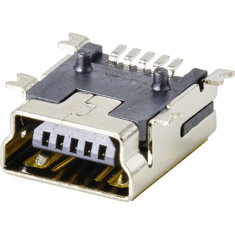 Connfly DS1104-B60SRS Mini USB B Einbaubuchse Buchse, Einbau horizontal  Inhalt: 1 St.