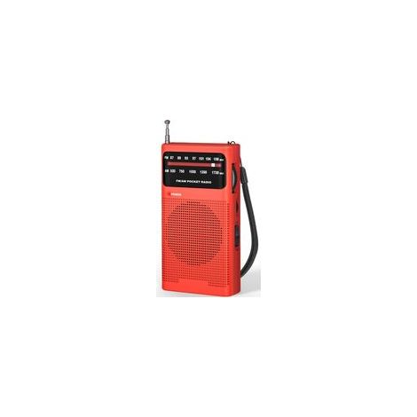 Radio Portable, AM(MW)/FM Radio a Pile, Transistor Radio de Poche avec Excellente Réception, Excellente Qualité Sonore, Mini Radio Portable(AA) (1/5)