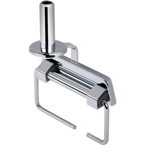 Geesa Standard Porte-rouleau de toilette sans couvercle avec ressort et Porte-rouleau de rechange Chrome (1/5)