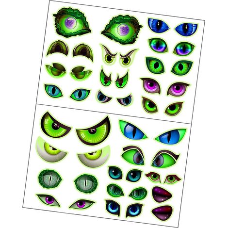 Autocollant mural phosphorescent en PVC imperméable pour fenêtre, porte, meubles, décorations d'Halloween, autocollants muraux d'Halloween (1/5)