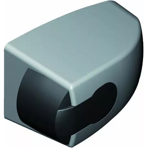 La Croisee Ds – Butée pour fermeture encastrée – Fixation invisible en zamak laqué – Hauteur 25 mm – Pour châssis coulissants aluminium et PVC