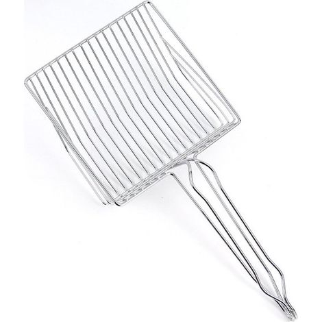 Pelle à litière pour chat - Pelle à litière pour chat - Pelle à déjections - Pelle à litière pour chat - Métal - Argent (1/5)