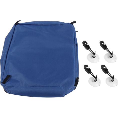 Sac isotherme bleu marine portable avec ventouse pour surf, pique-nique et pont de planche.