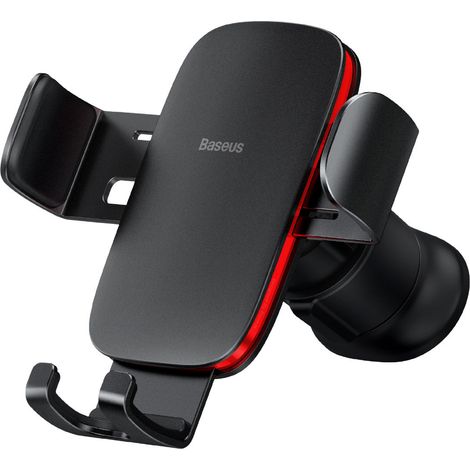 Supporto per telefono da auto Metal Age II Gravity per griglia, nero (1/5)