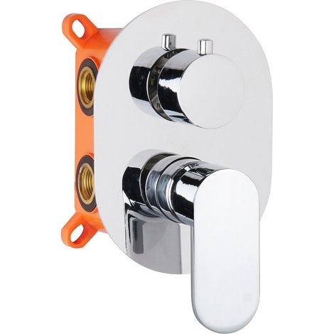 Mitigeur de douche encastré à 2 voies avec inverseur (1/2)