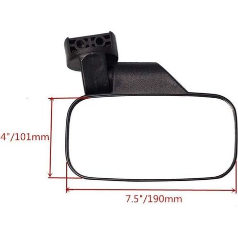 Rétroviseur Moto Boutons 50mm 44mm Universel avec Support 2 Pièces Remplacement pour UTV RZR 900 XP 1000 Turbo Arctique Chat Noir (1/5)