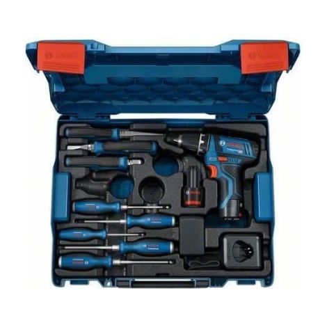 Bosch – Perceuse-visseuse sans fil 12V avec 2 batteries 2.0Ah – Moteur Brushless – Couple 30Nm pour perçage bois dur – Chargeur GAL 12V-20 (1/5)