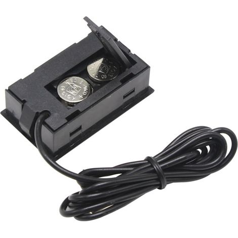 Thermomètre électronique numérique FY-10 noir de 1 mètre avec affichage numérique pour aquariums et réfrigérateurs, avec instrument de mesure de température. (1/5)