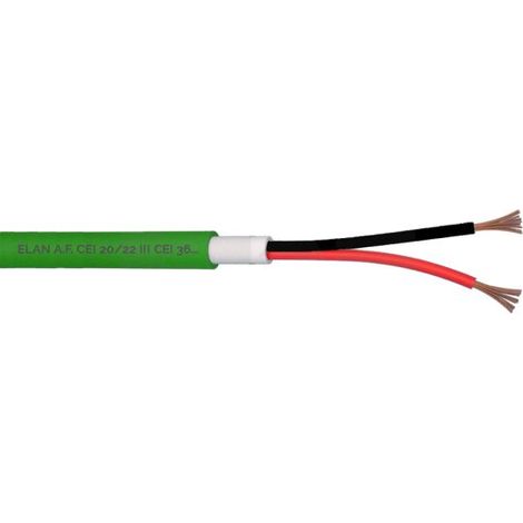 Elan cavo automazione cancelli doppia guaina 2x0,50 100% rame GR2 100mt - 040251