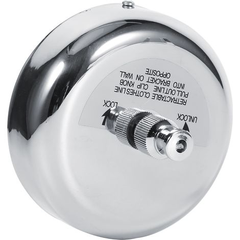 Séchoir à linge rétractable en acier inoxydable pour intérieur et extérieur (1/5)