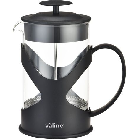 Cafetera prensa francesa de vidrio templado con mango y tapa para 8 tazas