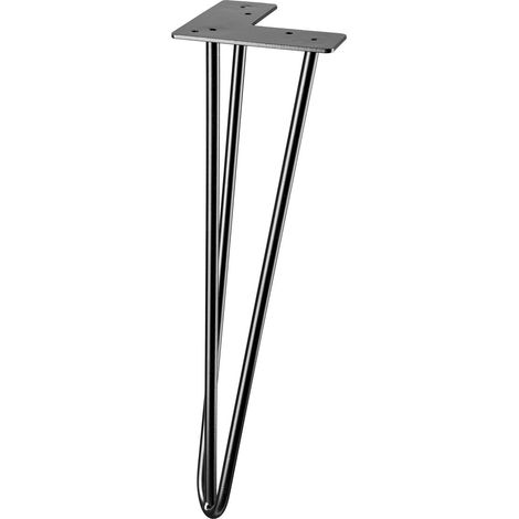 Hettich Hairpin 40 x 12 x 12 cm Stahl schwarz matt - 1 Stück Hairpin
