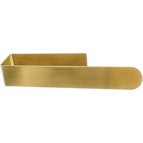 Robuster Handtuchhalter/Handtuchring, dicker Handtuchhalter aus Edelstahl, selbstklebender Handtuchhalter, moderner Stil, ohne Bohren (gebürstetes Gold)