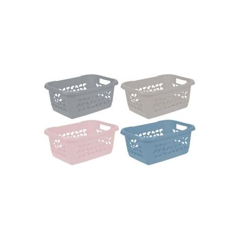 Cesto porta biancheria keeeper jost 32 litri impilabile plastica