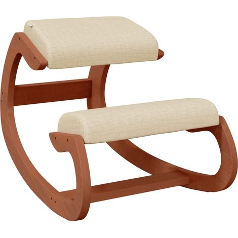 Chaise assis-genoux crème 55x84x55 contreplaqué de bouleau (1/5)