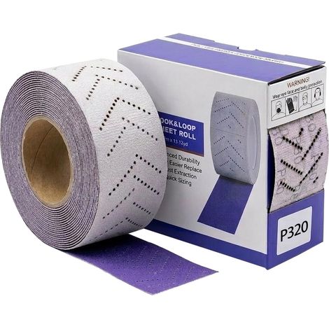 Rouleau Papier Abrasif Grain 320 70 mm x 12 m (1/5)
