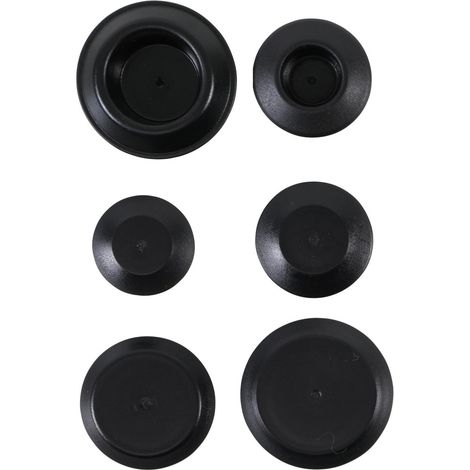 Bgs Technic – Lot de 58 bouchons de carrosserie en plastique – Ø 10 à 22 mm – Pour rebouchage trous et corps creux – Boîte de rangement incluse