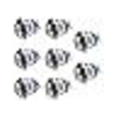 8 Pcs Bouton Poussoir Momentané, 16mm Interrupteur à Bouton-Poussoir Momentané Bornes à Vis 2 A 12 V/24 V/125 V/250 V CA, errouillage Interrupteur à Bouton Poussoirs Acier inox(Tête Plate) (1/5)