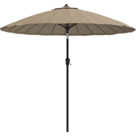 Ombrellone da Esterni con Palo in Alluminio 250 cm Grigio Talpa vidaXL (1/5)