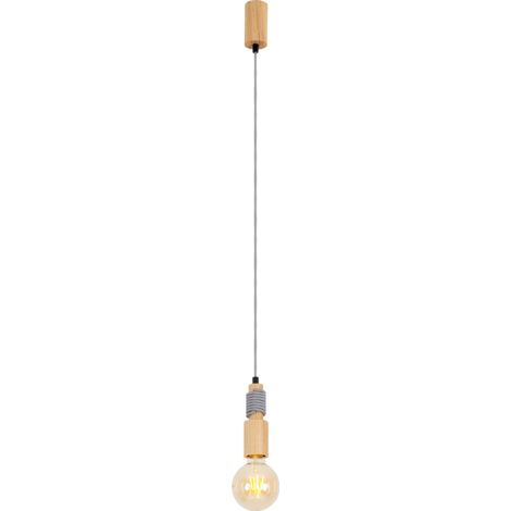 Naeve Bento Plafonnier suspendu fin à intensité variable Nature 1xE27 2200K (1/5)