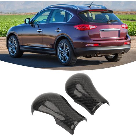 Coperchio per pomello del cambio in fibra di carbonio per Infiniti G37/G25/FX35/QX70 [Fibra di carbonio 3K, 2 pezzi] (1/5)