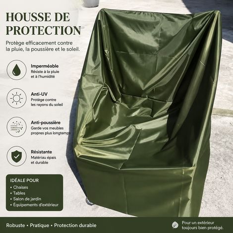 Housse de protection imperméable et anti-poussière vert armée en tissu Oxford vert réf 8742 – Livraison gratuite