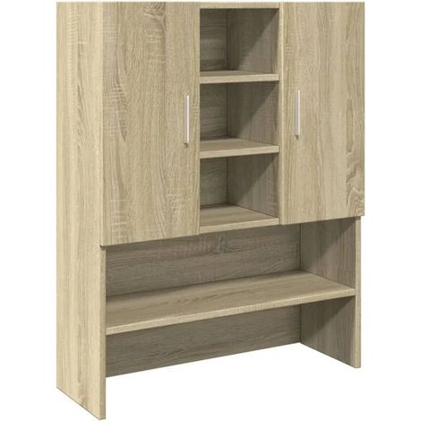 Meuble pour machine à laver, chêne Sonoma, 70,5 x 24 x 90 cm (1/5)