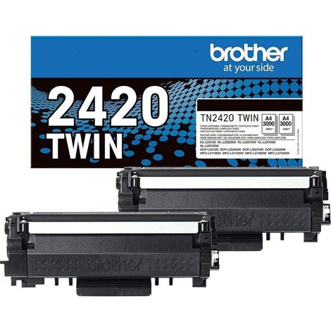 2 PZ CARTUCCIA TONER STAMPANTE Brother DCP-L2530DW HL-L2350DW TN2420 ORIGINALE