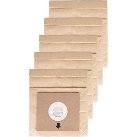 Lot de 5 sacs à poussière en papier de rechange 110 mm pour aspirateurs Electrolux/Philips/Sharp/Samsung/Pensonic (1/5)