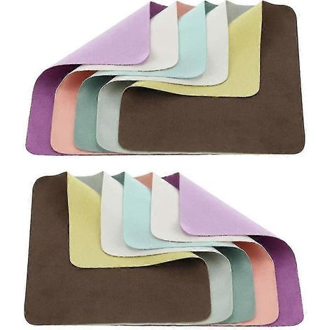 Chiffon de nettoyage en microfibre, idéal pour nettoyer les objectifs d'appareil photo, les lunettes, les écrans de téléphone, les tablettes, les DVD et les surfaces délicates (lot de 10) Szkyd (1/5)