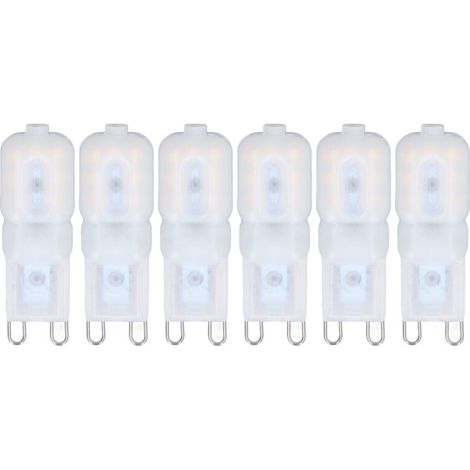 6 Ampoules LED G3 Dimmables 3W Économie d'Énergie Blanc Chaud 220-240V pour Lustres et Appliques (1/5)
