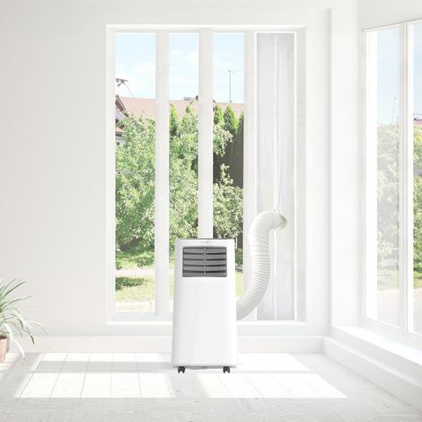 Adaptateur Housse Isolante Universelle pour Fenêtres ou Portes Coulissantes pour Climatiseur Portable 210x90cm, 100% Polyester, Isole de l’Extérieur, Fermeture Éclair et Bande Adhésive (1/5)