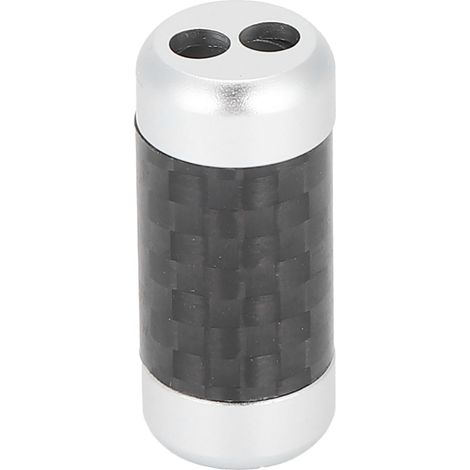 Répartiteur audio double trou 3 mm en fibre de carbone pour casque, connecteur de câble audio (1/5)