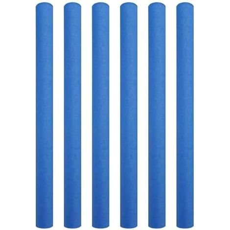 Housses de poteaux trampoline – 6 pièces rechange en mousse, rembourrage clôture mousse PE, manchons tube pour intérieur et extérieur, longueur 88 cm enfant adult Blue -