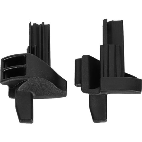 2 attaches fixations plastique pour tablette arrière, support couvercle bagage A16969302849051, compatible Mercedes Classe A W169, noir, paire (1/3)