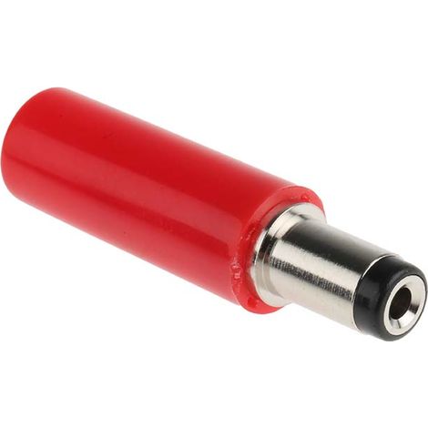 Fiche d'alimentation CC, 5.0A, Ø 2.1mm, Montage sur câble, 12,0 V, 23.6mm ( Prix pour 1 )