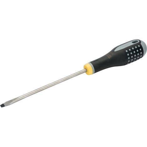 Bahco ERGO Schraubendreher für Schlitzschrauben mit 3-Komponenten-Griff , 1,2 mm x 6,5 mm x 150 mm (1/4)
