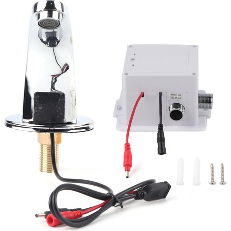 Eosnow Induktiver Wasserhahn, automatischer Infrarotsensor, Korrosionsbeständigkeit, langlebig, hohe Temperatur, für Badezimmer zu Hause