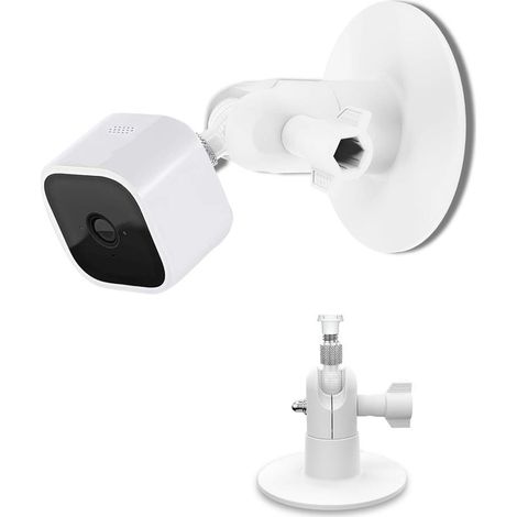 Support mural pour Mini sans vis et adhésif VHB – Facile à installer, aucun outil nécessaire, pas de perçage, support adhésif puissant (blanc) (1/5)