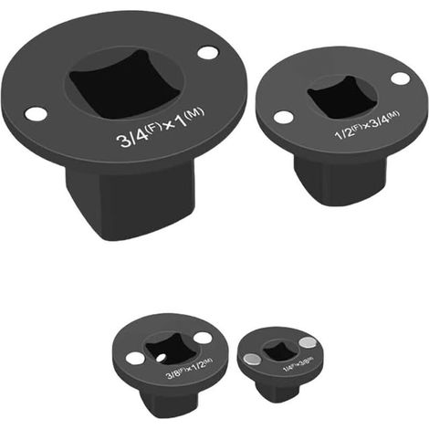 Kit de conversion d'impacts extra étroits - Taille simplifiée pour un espace restreint - Design antirouille avec adaptateur de douille stable en acier robuste (1/4)