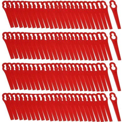 Lot de 100 Lames en Plastique de Rechange pour Coupe Bordure Florabest LIDL FRTA 20 A1,FAT 18B3, FRT18A (1/5)