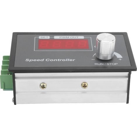 Variateur de vitesse PWM à bouton intelligent pour moteur à courant continu 6-60V, régulateur de tension avec contrôleur de vitesse précis (1/5)