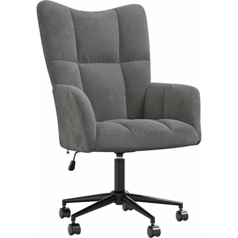 vidaXL Relaxing Chair Dark Grey Velvet (1/5)